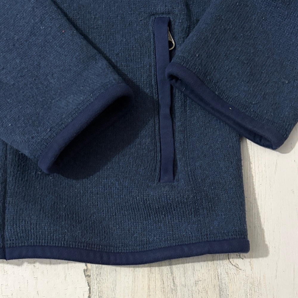 Patagonia Kids Deep Blue Fleece Jacket - Picture 4 of 9